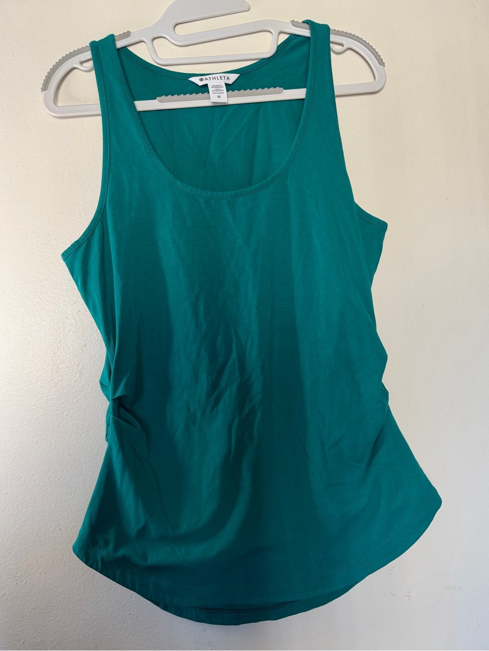 Athleta Teal Scoop Neck Tank Top Size Medium Athletic Casual